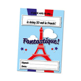 SuperStickers French Reward Praise A6 Note Pad for Teachers - 'Fantastique!'. 60 sheets